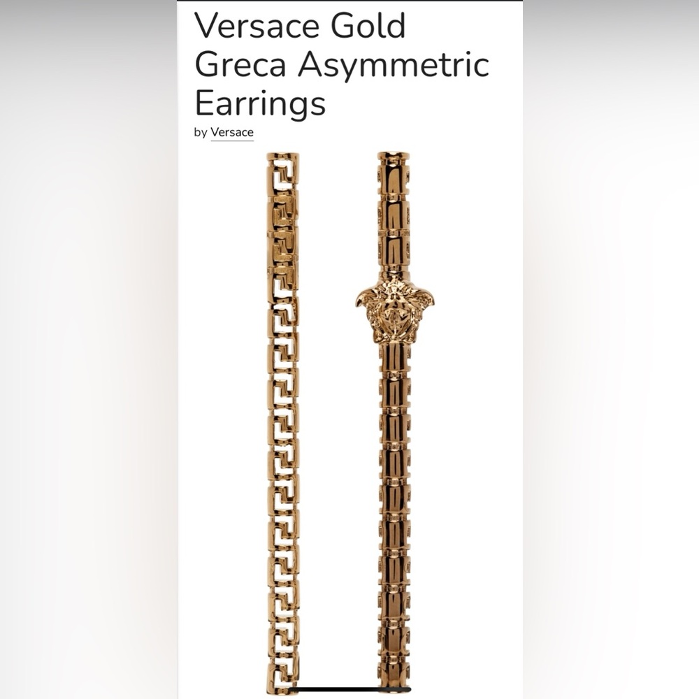 New in Box Versace Gold
Greca Asymmetric
Earrings